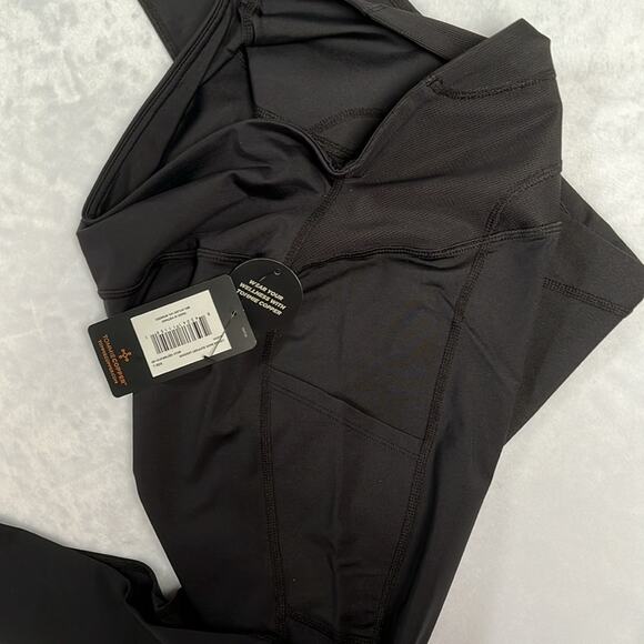 Tommie Copper Women's Back Support Leggings Black Size L Ultra-Fit Ankle Length - Picture 7 of 10